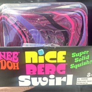 Needoh Nice Berg Swirl Squish Toy - Purple & Pink Swirl